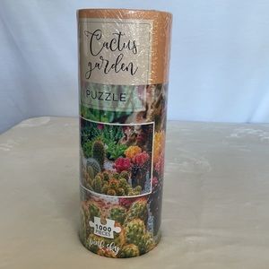 Pink Sky Cactus Garden 1000 Piece Puzzle NIP